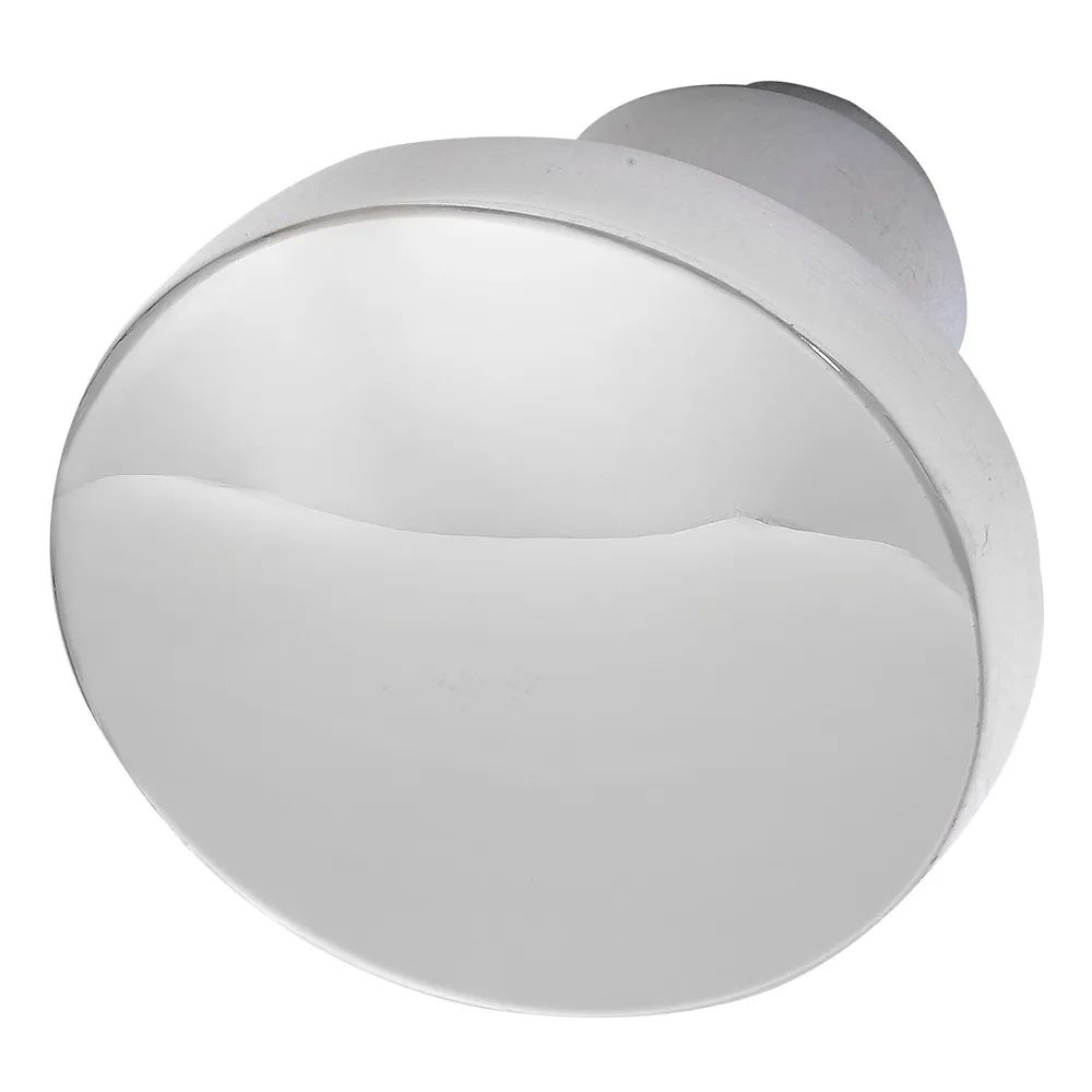 Grundmann Knopfdrückerlochteil Flachform, ø 45 mm, Aluminium poliert