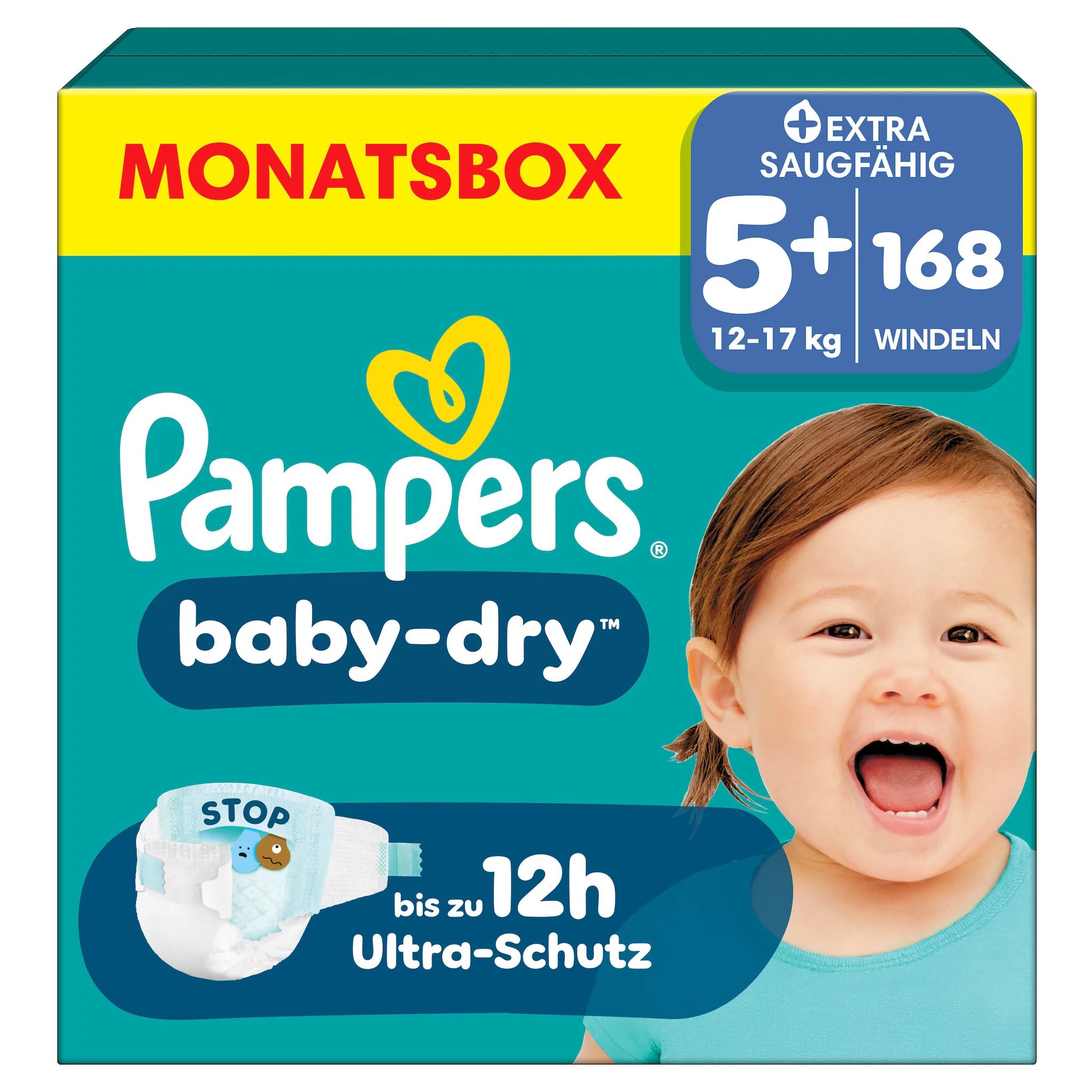 Pampers Baby Dry Gr. 5+ Junior Plus 12-17kg 