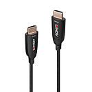 Lindy HDMI-Kabel - HDMI männlich zu HDMI männlich - 100 m - Hybrid Kupfer/Kohlefaser - Schwarz - unterstützt 8K 60 Hz (7680 x 4320)