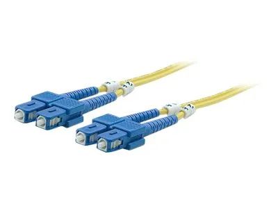 Intellinet Fiber Optic Patch Cable, OS2, SC/SC, 5m, Yellow, Duplex, Single-Mode, 9/125 µm, LSZH, Fibre, Lifetime Warranty, Polybag - Patch-Kabel - SC Single-Modus (M)