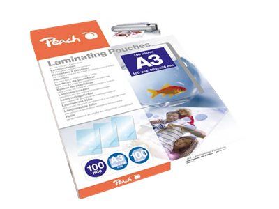 Peach 100 Mikrometer - 100er-Pack - glänzend - A3 Plus (303 x 426 mm)