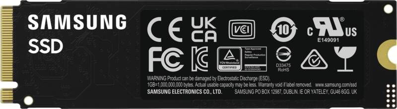 Samsung 990 EVO Plus MZ-V9S1T0 - SSD - verschlüsselt - 1 TB - intern - M.2 2280 - PCIe 5.0 x2 (NVMe)