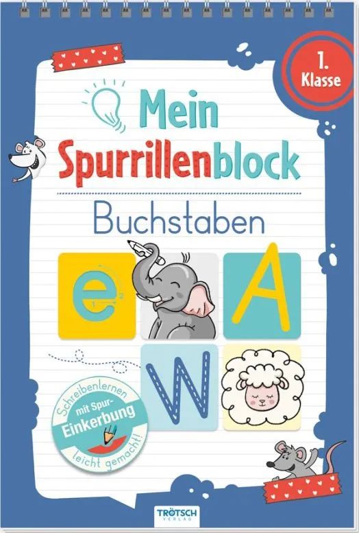 Trötsch Verlag GmbH & Co. KG Spurrillenblock Buchstaben