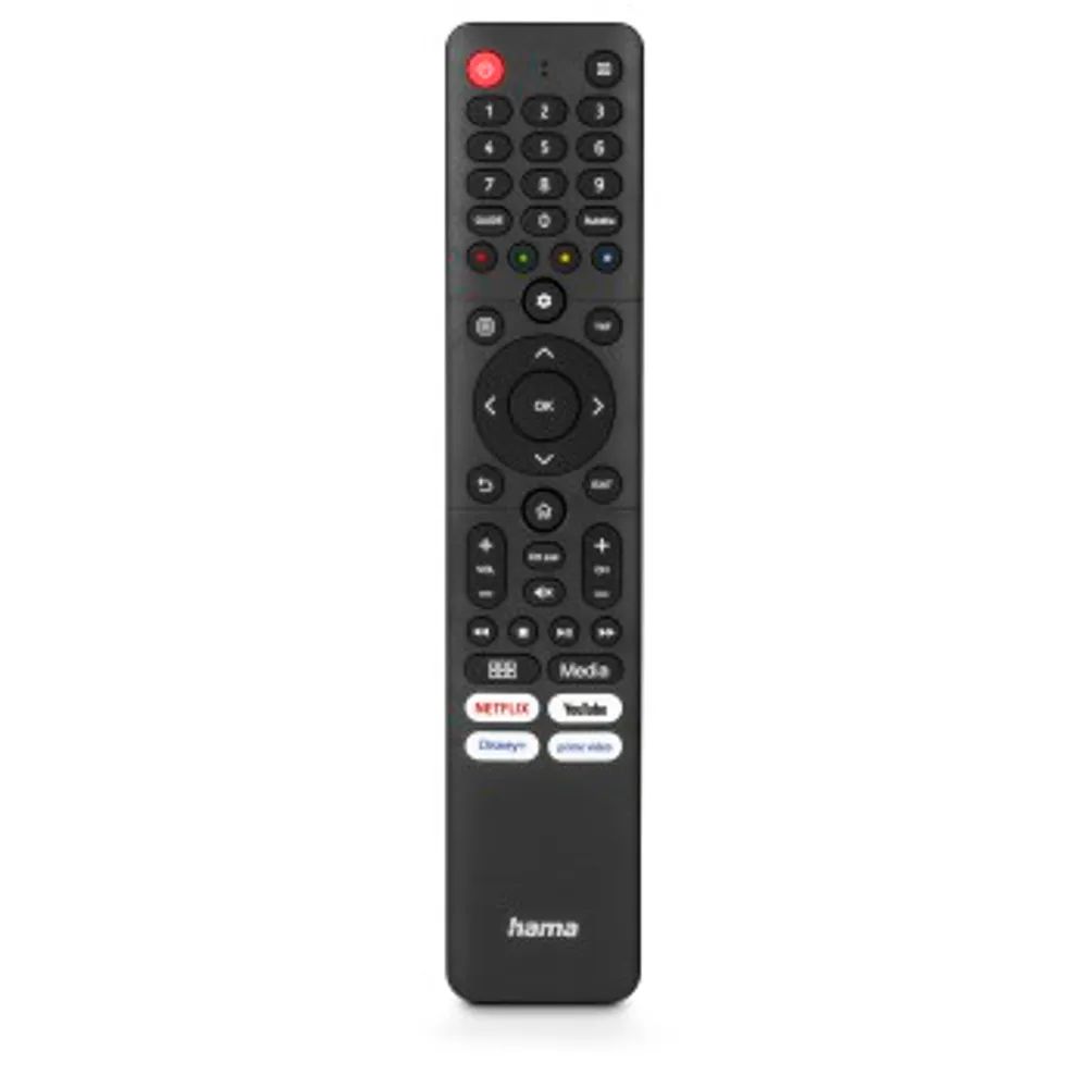 Hama Universal-Fernbedienung für Hisense TVs, IR, lernfähig, mit 4 App-Tasten