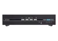 ATEN Sicherer KVM-Switch mit 4 USB-HDMI-Dual Display (PSD PP v4.0-konform) - 3840 x 2160 Pixel - 4K Ultra HD - 7,2 W - Schwarz