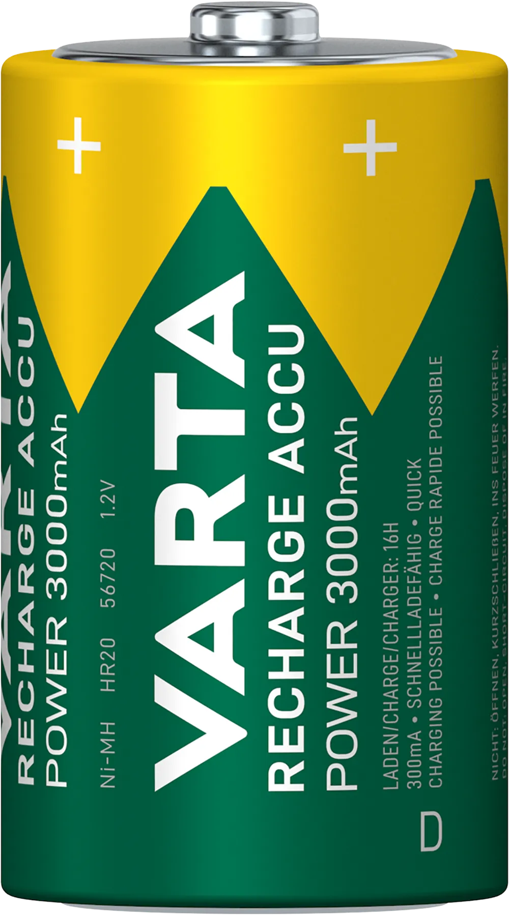 VARTA RECHARGE ACCU Power D 3000mAh Blister 2