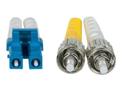 Intellinet Fiber Optic Patch Cable, OS2, LC/ST, 2m, Yellow, Duplex, Single-Mode, 9/125 µm, LSZH, Fibre, Lifetime Warranty, Polybag - Patch-Kabel - ST Einzelmodus (M)