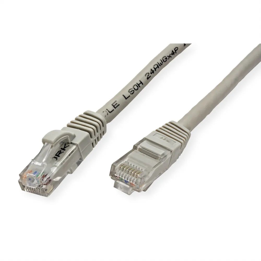 VALUE Patchkabel Cat.6 (Class E) UTP, LSOH, grau, 1 m