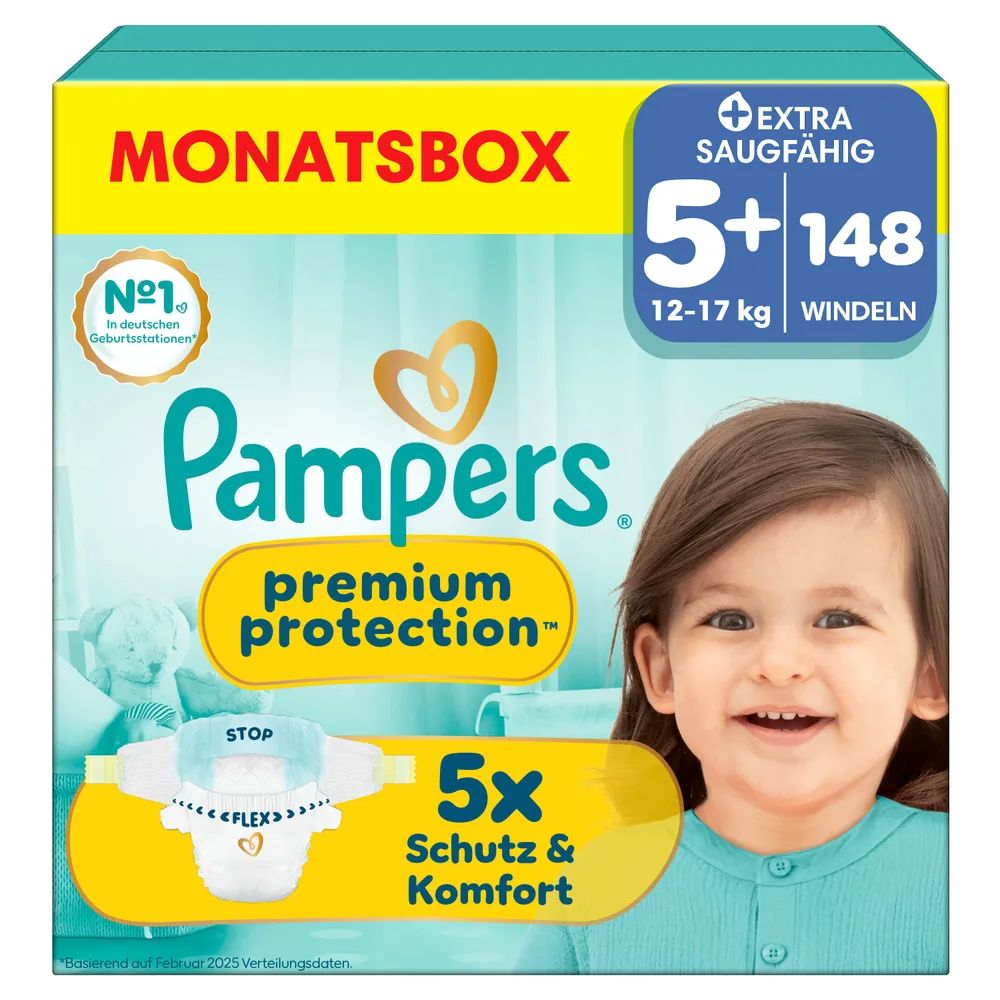 Pampers Premium Protection Gr.5+ Junior Plus 12-17kg 