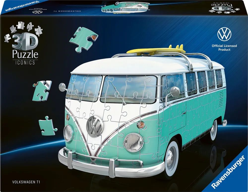 Ravensburger Verlag GmbH 3D Pz. Iconics: VW T1 Chrom Edition