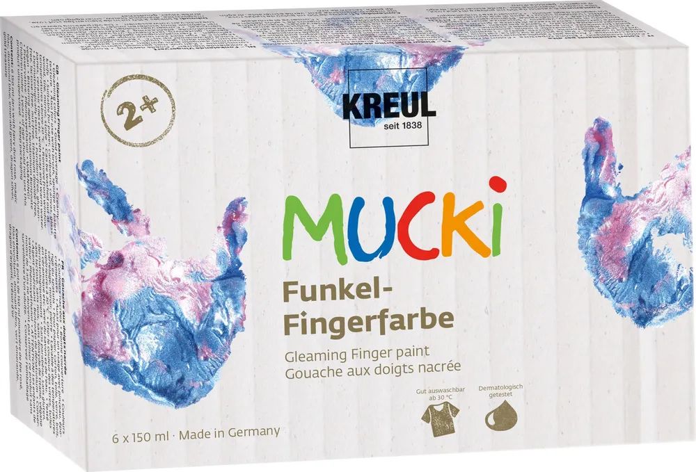 C. Kreul GmbH & Co.KG MUCKI Funkel-Fingerfarbe 6er Set 150 ml