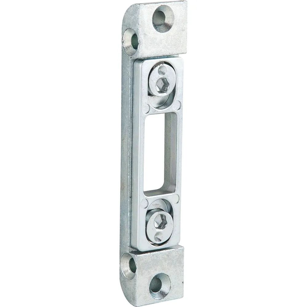 KFV Schließteil f.Bolzenverrieg. zu AS2300 Falz 4mm,Stulp 16mm,verzinkt silber
