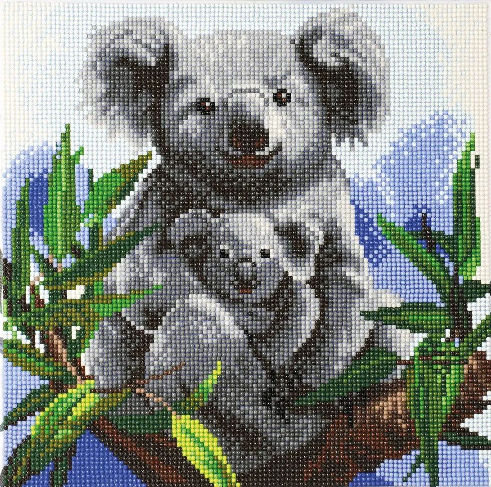 Craft Buddy Ltd. Crystal Art Leinwandbild Koalas