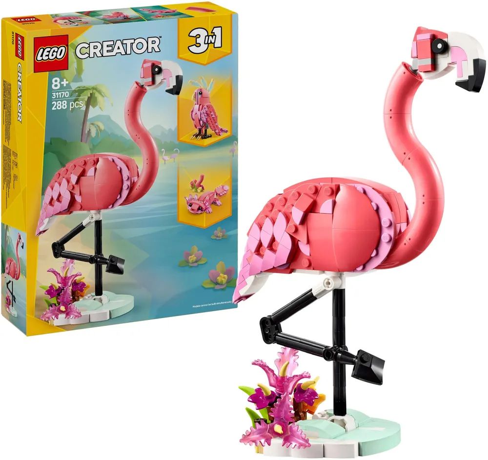 LEGO Creator Wilde Tiere Rosa Flamingo 31170