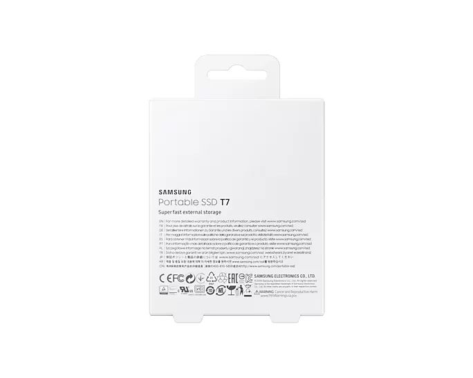 Samsung T7 MU-PC2T0H - SSD - verschlüsselt - 2 TB - extern (tragbar)