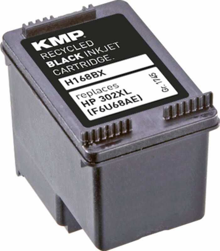 KMP Tintenpatrone H168BX OEM HP 302XL (F6U68AE)