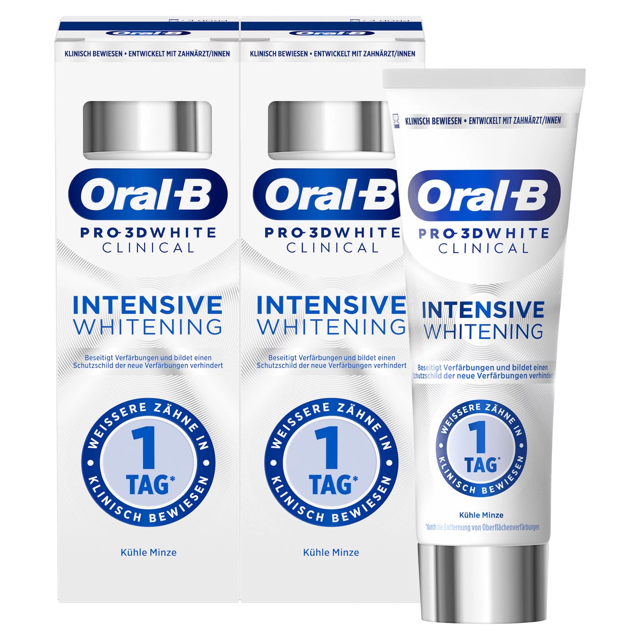 Oral-B 3D White Clinical Kühle Minze 2x75ml