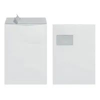 Herlitz Briefumschlag C4 90g haftklebend m.Fenster weiß 10St - Briefumschläge - 90 g/m²