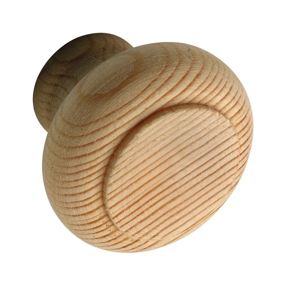 Alles im Griff Knopf Hylas ø 32 mm, Tiefe 25 mm, Fichte roh