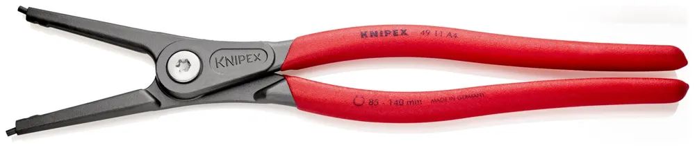 KNIPEX Präzisions-Sicherungsringzange für Außenringe auf Wellen mit rutschhemmendem Kunststoff überzogen grau atramentiert 320 mm