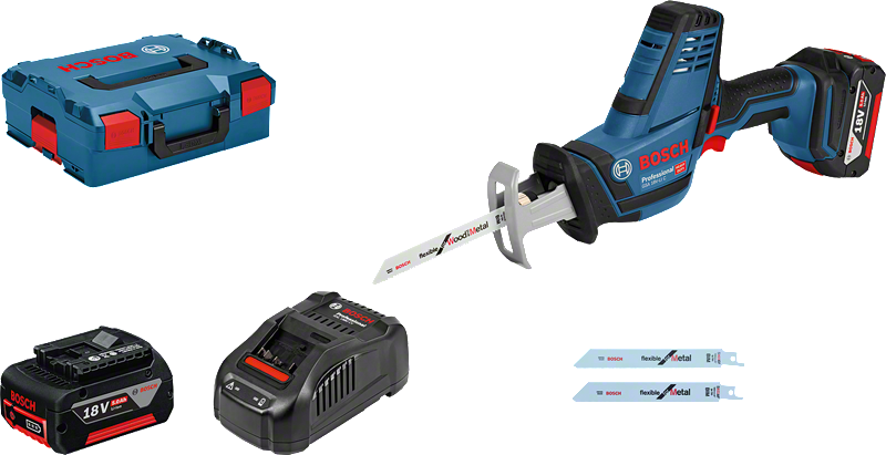 Bosch Professional GSA 18V-LI C L-Boxx + Akkus