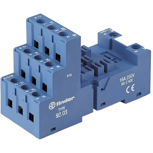 Finder RELAISSOCKEL SERIE 62 250V BL / FINDER 92.03