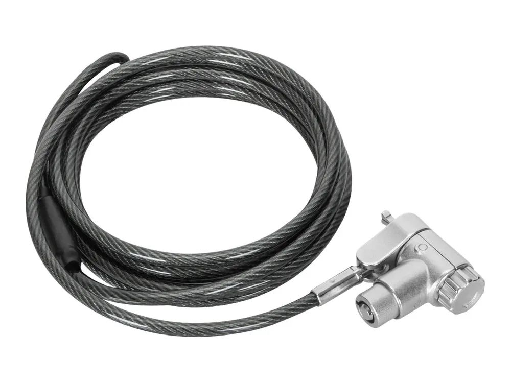 Targus DEFCON Ultimate - Sicherheitskabelschloss - Universal-Schlüsselkabelschloss mit anpassbarem Schlosskopf - Silber - 2 m (Packung mit 25)