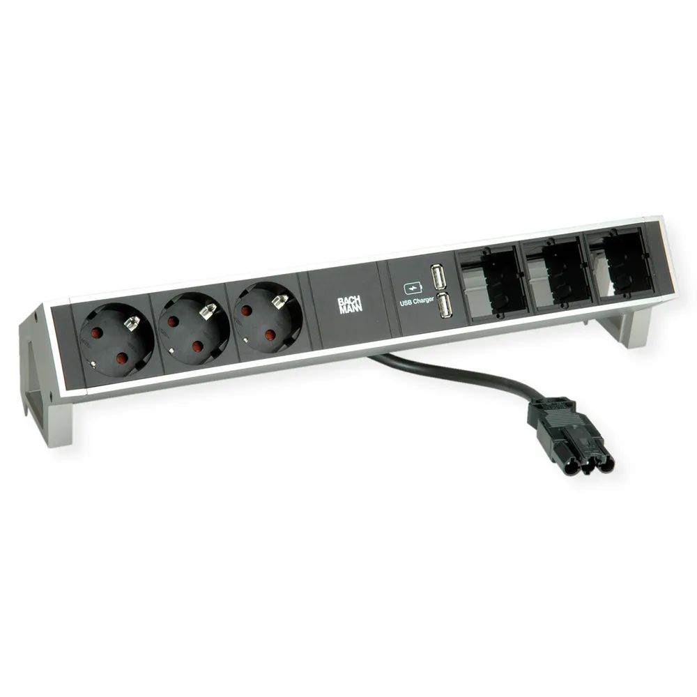 BACHMANN DESK2 2xCEE7/3 Strom 0,2m