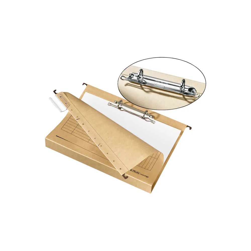 herlitz Hängesammler A4, 2-Ringmechanik, 4cm, natron