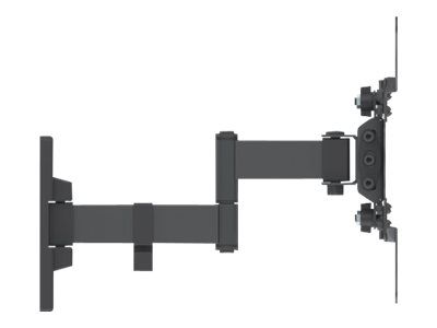 Manhattan TV & Monitor Mount, Wall, Full Motion, 1 screen, Screen Sizes: 13-42", Black, VESA 75x75 to 200x200mm, Max 20kg, Tilt & Swivel with 3 Pivots, Lifetime Warranty - Klammer - für LCD TV - massiver Stahl - Schwarz - Bildschirmgröße: 33-111.8 cm