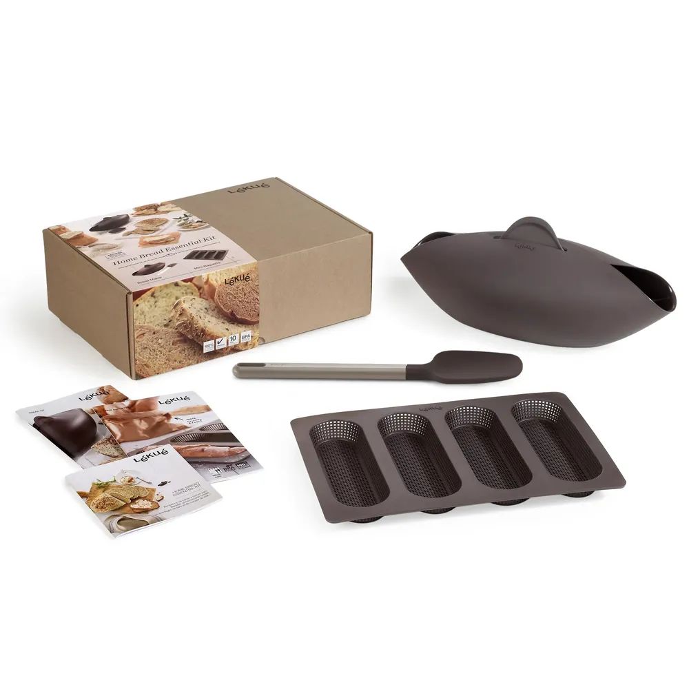 Lékué Brot- und Baguetteback-Set - Brown