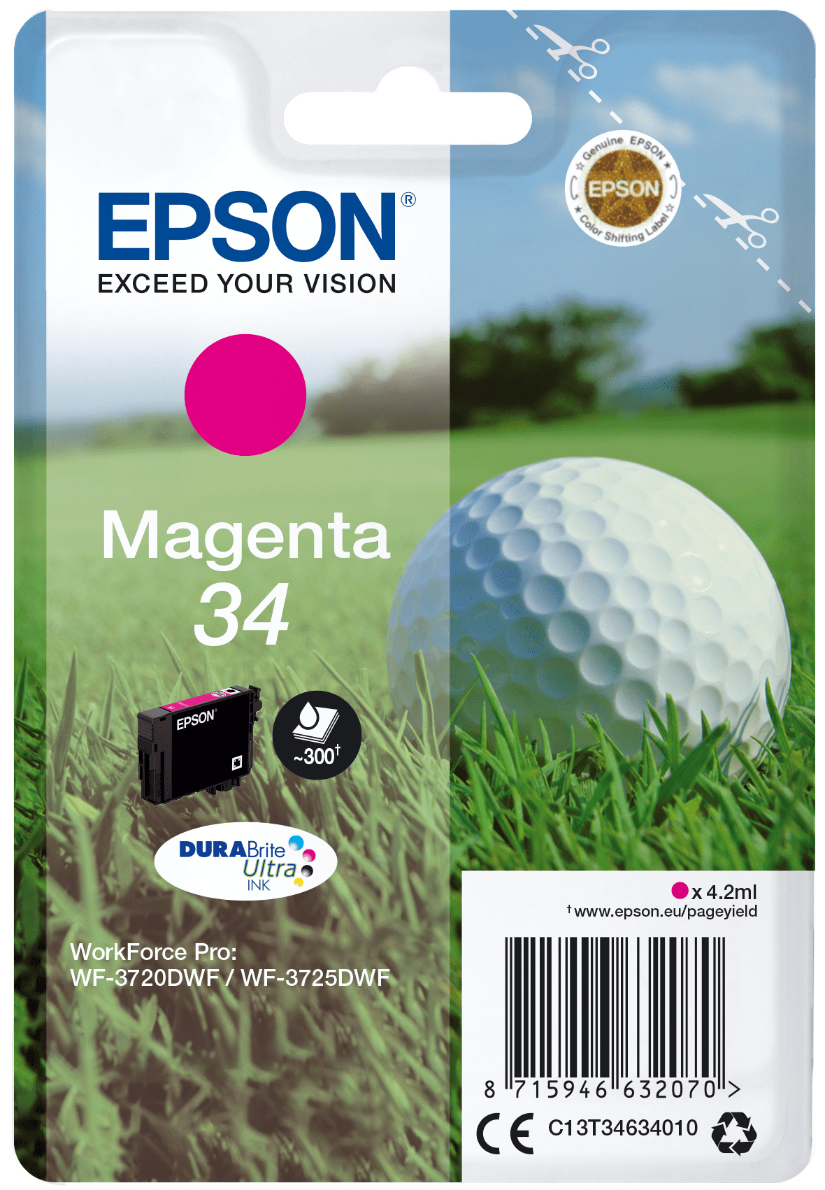 Epson 34 - 4.2 ml - Magenta - Original - Tintenpatrone