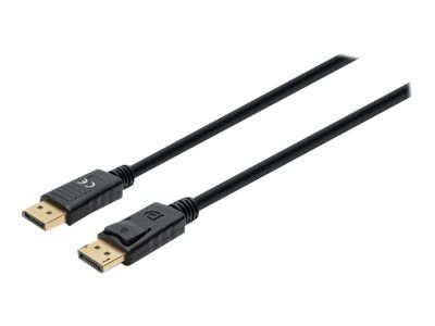 Manhattan DisplayPort 1.4 Cable, 8K@60hz, 3m, PVC Cable, Male to Male, With Latches, Fully Shielded, Black, Lifetime Warranty, Polybag - DisplayPort-Kabel - DisplayPort (M)