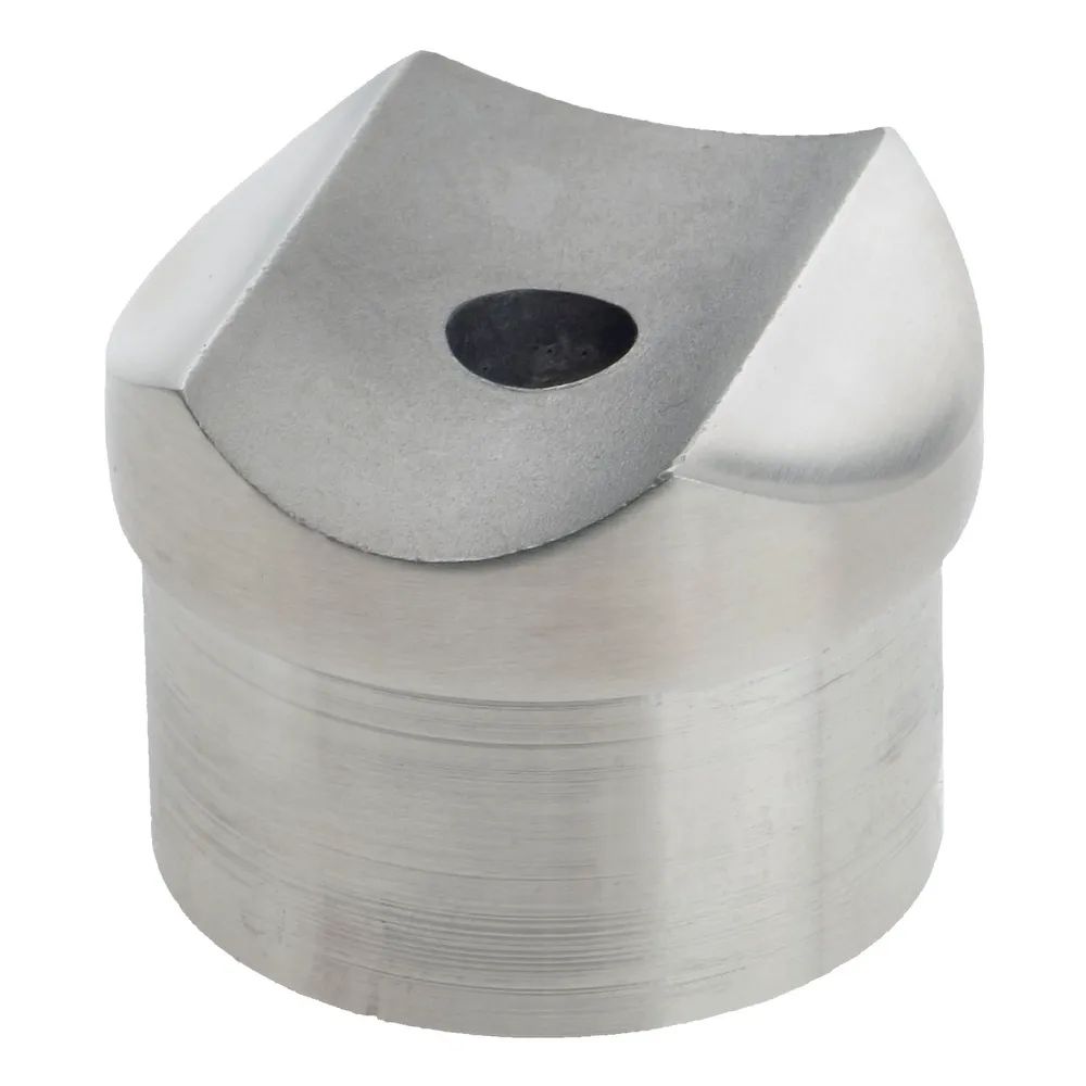 CROSO Adapter für Rohr ø 42,4 x 2,0mm,Sattelmaß 42,4mm,Höhe 18 mm,Edelstahl V2A