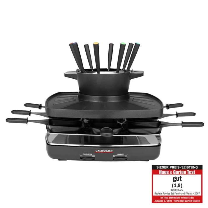 Gastroback Raclette Fondue Set Family and Friends