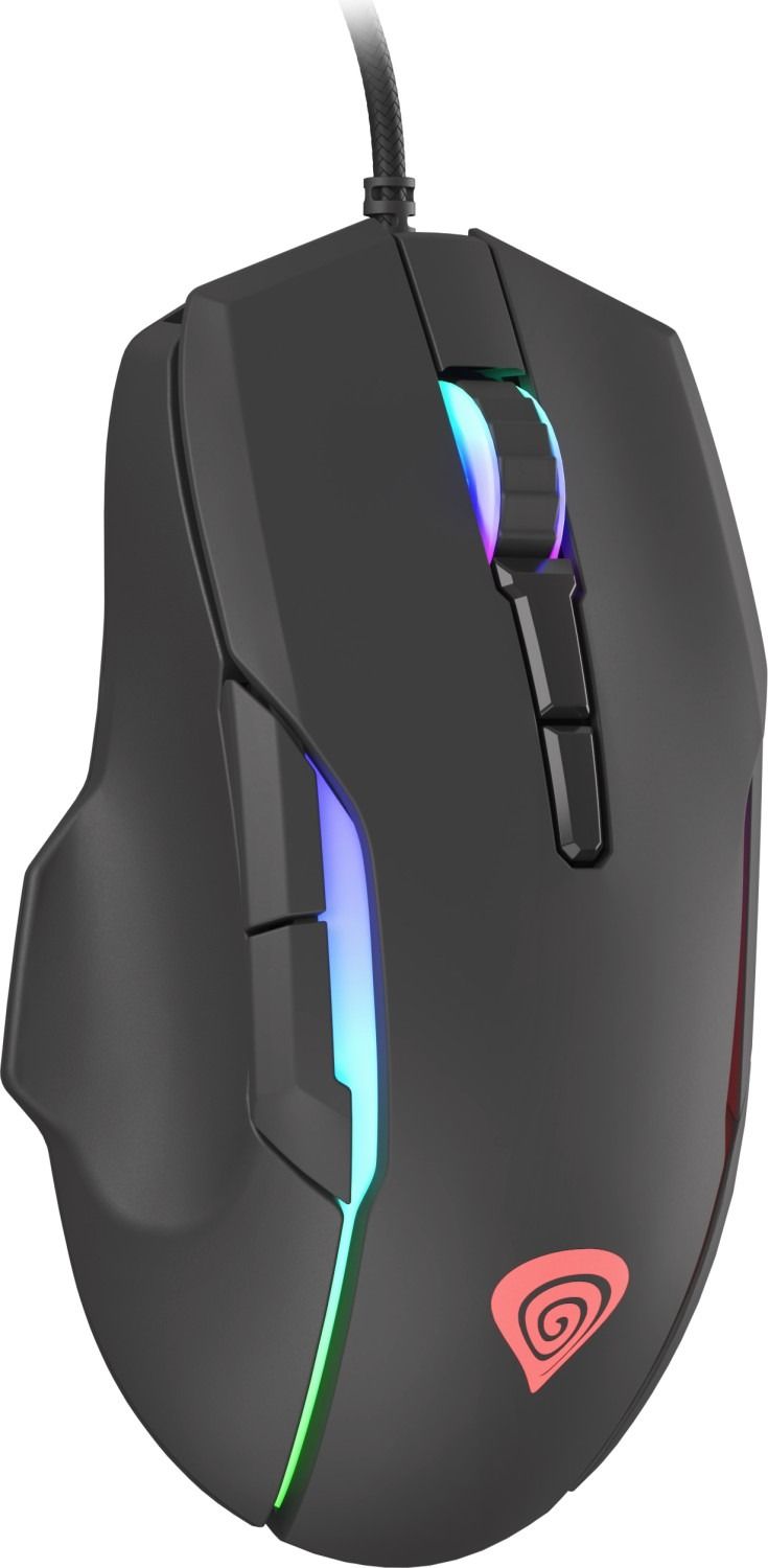 natec Gaming Maus Xenon 220 G2 RGB kabelgeb. schwarz - Maus - 12.800 dpi