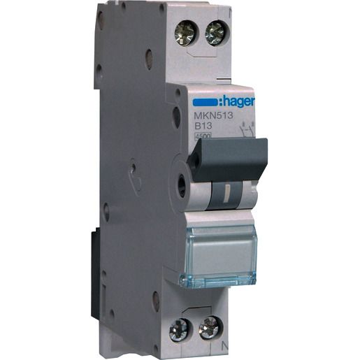 Hager LS-SCHALTER 1P+N 13A-B 6KA1PLE / HAGER MKN513