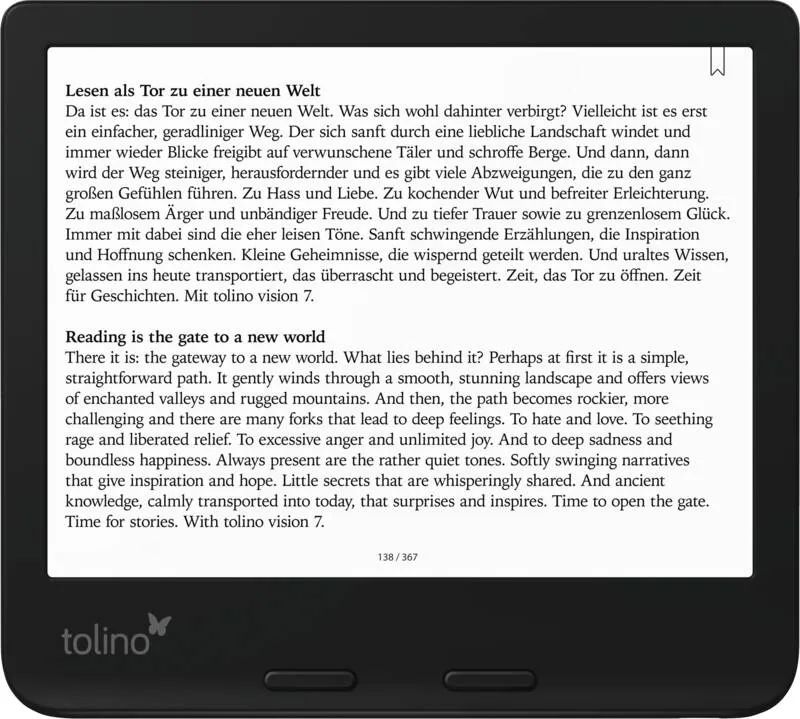 Tolino EBook-Reader vision color