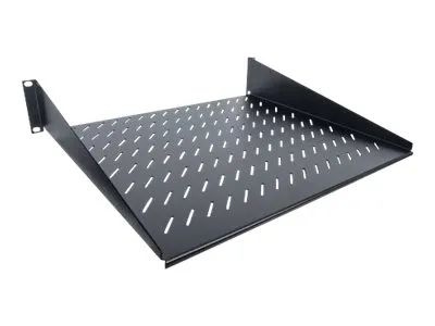 Intellinet 19" Cantilever Shelf, 2U, 2-Point Front Mount, 400mm Depth, Vented, Max 25kg, Black, Three Year Warranty - Rack - Regal - Schwarz, RAL 9005 - 2U - 48.3 cm (19")