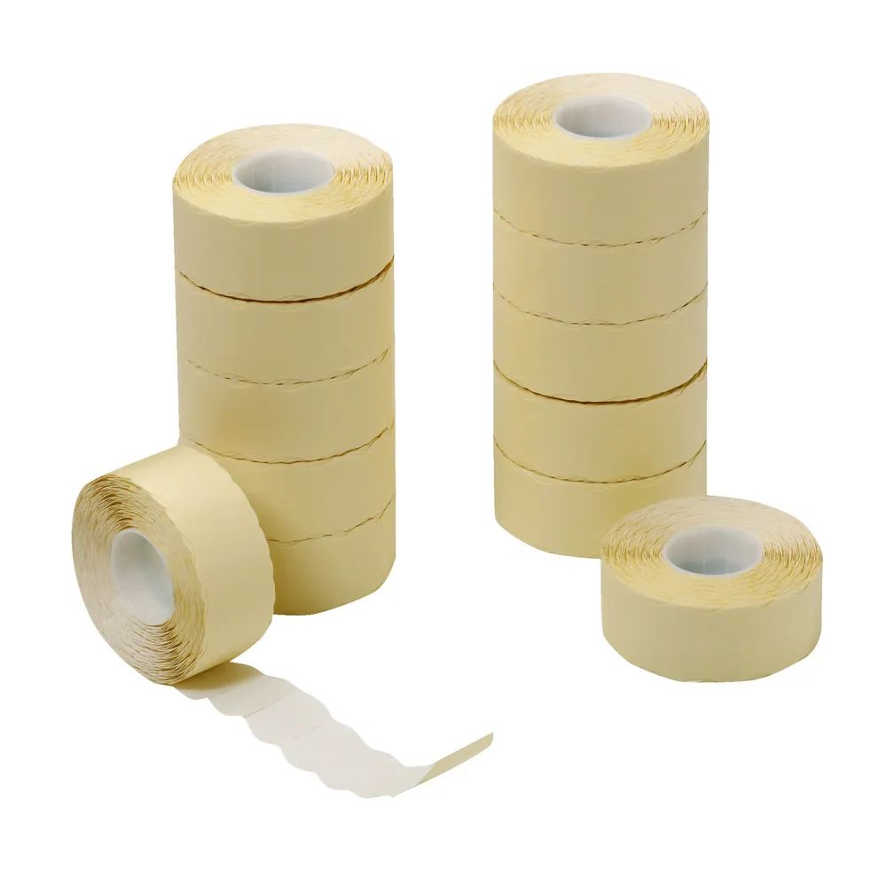 herlitz Preisauszeichnungsetikett 2-zeilig weiß 1.200 Stück 12er Packung
