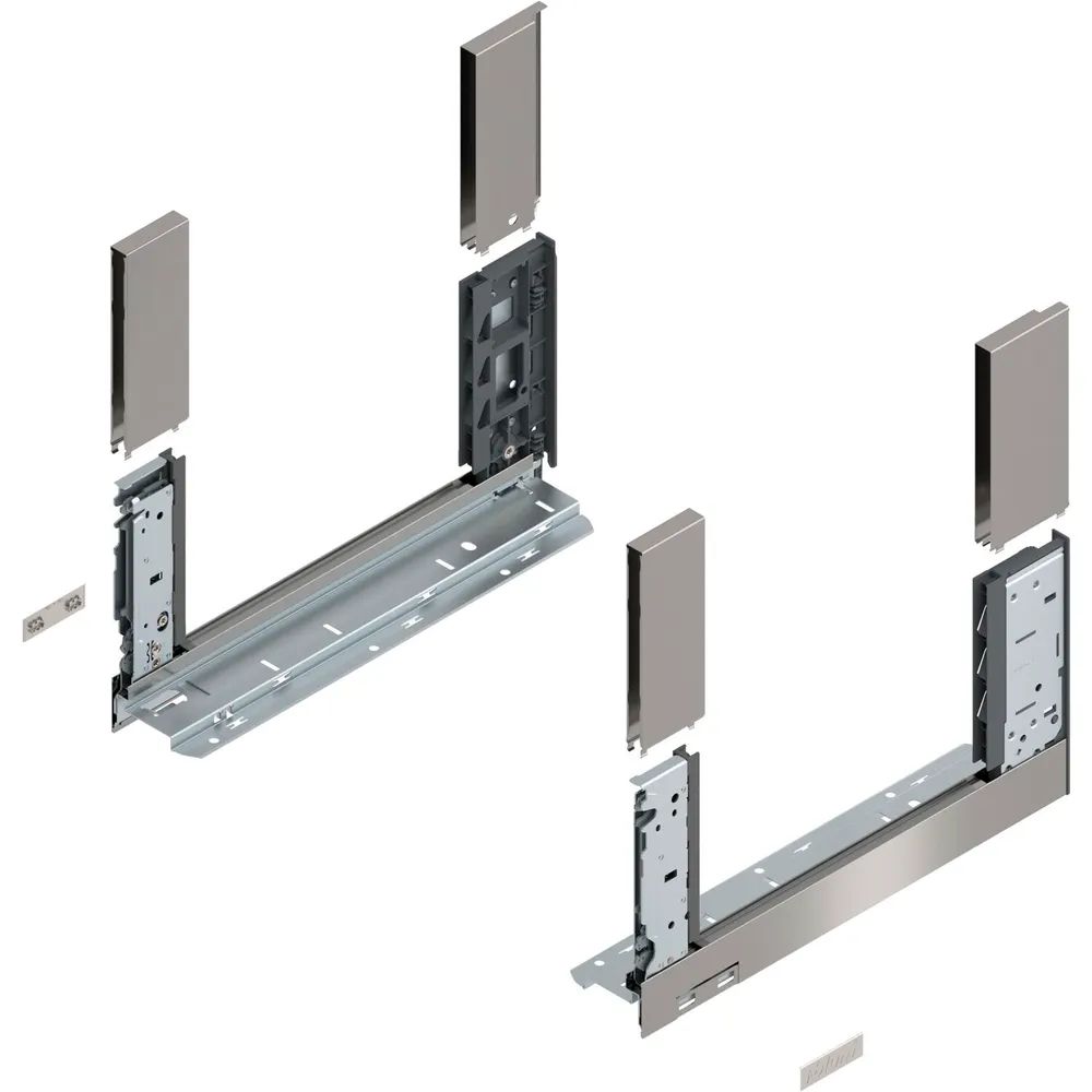 BLUM LEGRABOX free, Zarge Höhe C, NL 350, Inox (Antifingerprint)