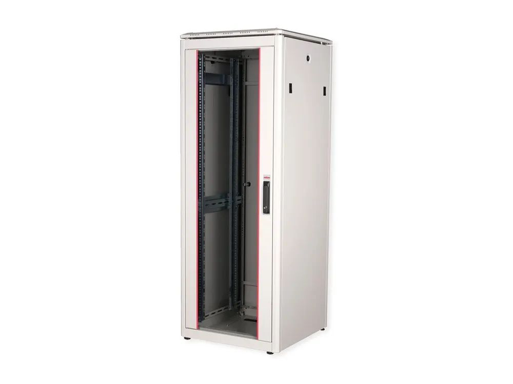 ROLINE Pro - Schrank Netzwerkschrank - mit Glastür, 600 x 600 mm (B x T)