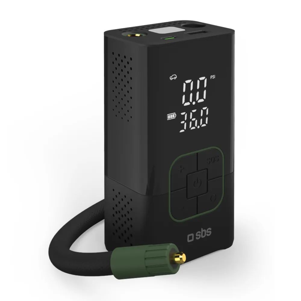 SBS Powerbank 10W, 3.600 mAh, 1x USB-C, eingebauter Luft-Kompressor