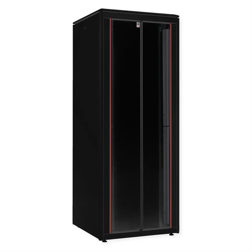 ROLINE Pro - Schrank Netzwerkschrank - mit Glastür, 800 x 800 mm (B x T)