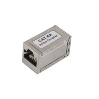 Equip Cat.6A geschirmter modularer Inline-Koppler - RJ-45 - RJ-45 - Silber