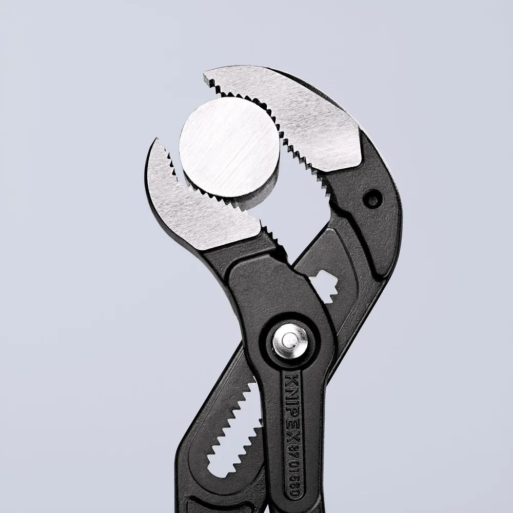 KNIPEX Cobra® XXL Rohr- und Wasserpumpenzange mit rutschhemmendem Kunststoff überzogen grau atramentiert 560 mm
