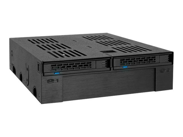 Icy Dock ExpressCage MB322SP-B - Mobiles Speicher-Rack - 5,25" bis 3,5" / 2,5" (13,3 cm bis 8,9/6,4 cm)