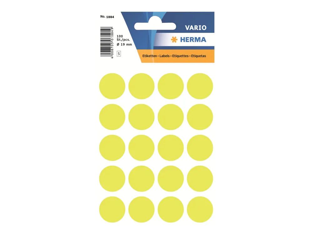 HERMA Selbstklebend - Leuchtendes Gelb - 19
