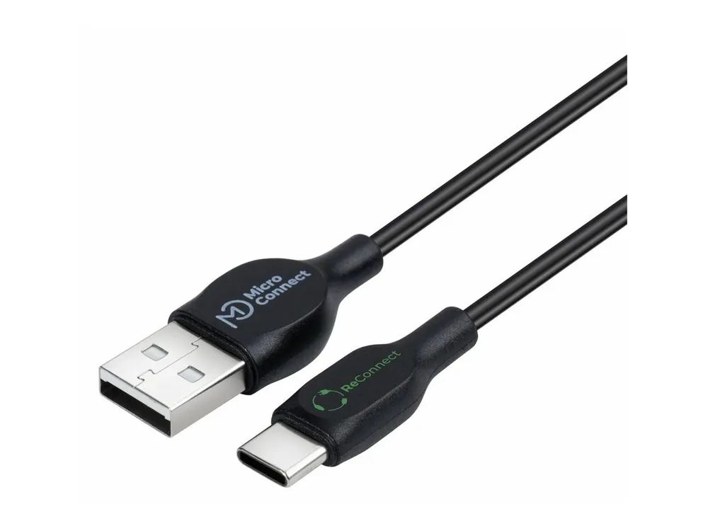 MicroConnect ReConnect USB-C 3.2 Gen 1 to USB-A 2.0 cable - Kabel - Digital/Daten (ECO-USB3.1CCHAR2B) - Kabel - Digital/Daten