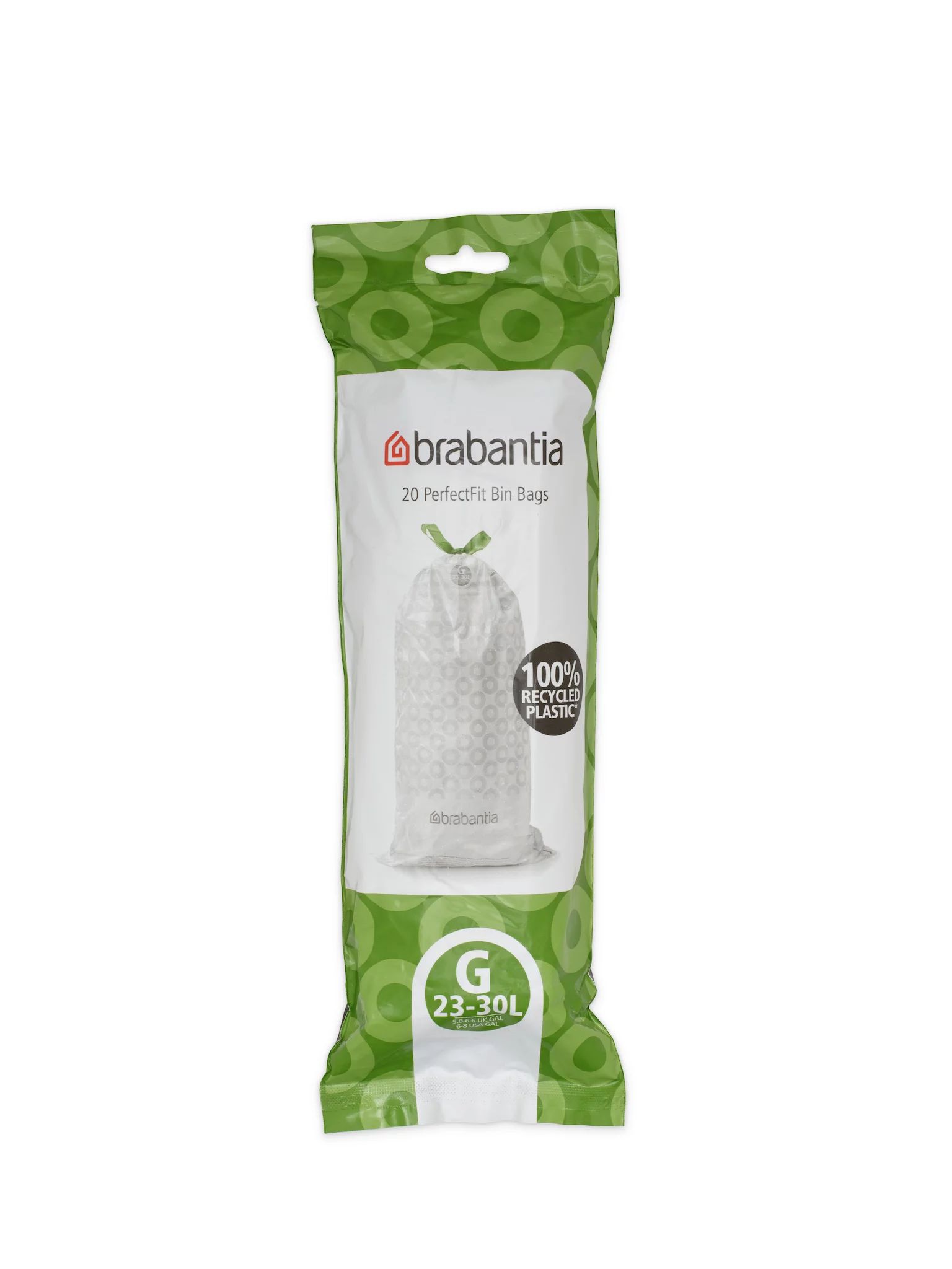 Brabantia Müllbeutel Rollenverpackung PerfectFit Beutel 23-30 L (G) 20Stk pro Rolle